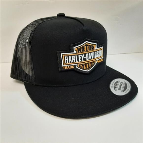 Harley Davidson Retro Vintage Style Patch Hat Cap Trucker Mesh HD Biker Gear main image 4